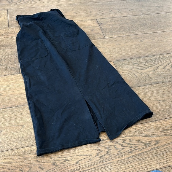 Jackson Rowe black midi dress double front pocket - Picture 4 of 5